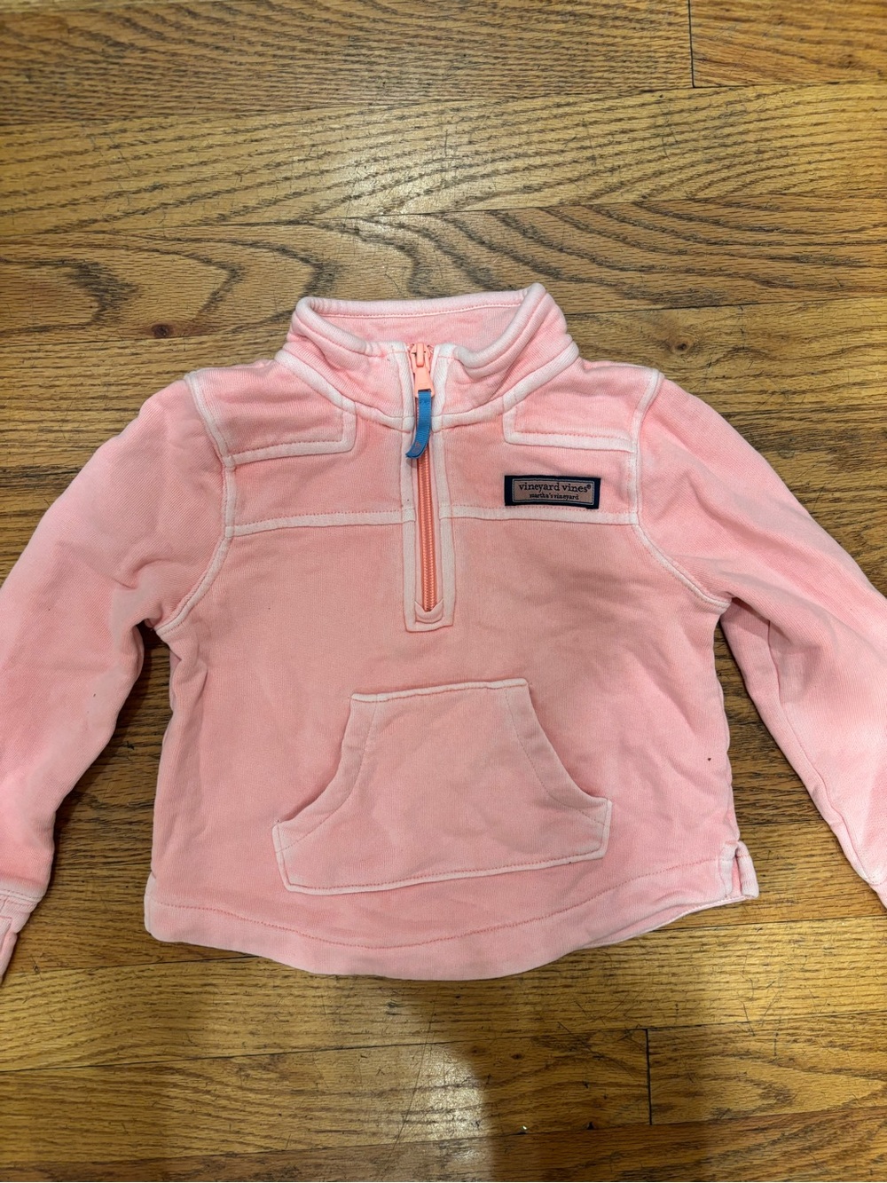 Vineyard Vines Pink Girls' Half-Zip Pullover